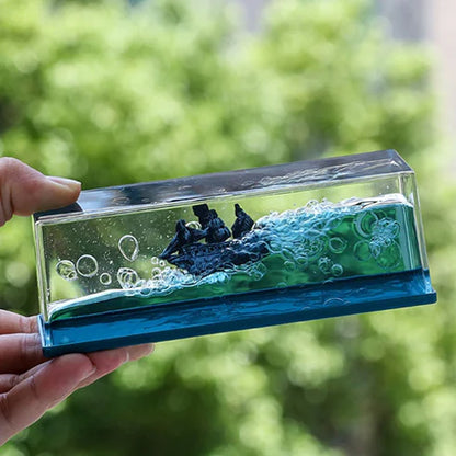 Creative Cruise Ship Fluid Drift Bottle