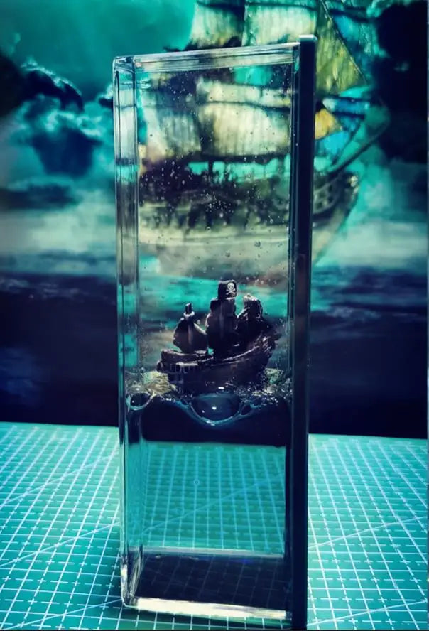 Creative Cruise Ship Fluid Drift Bottle