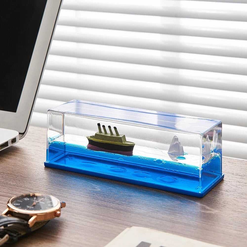 Creative Cruise Ship Fluid Drift Bottle