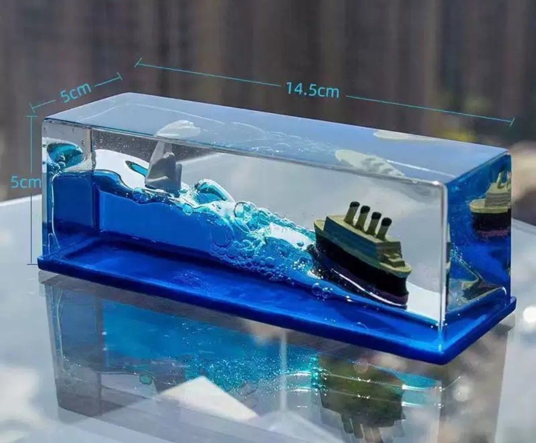 Creative Cruise Ship Fluid Drift Bottle