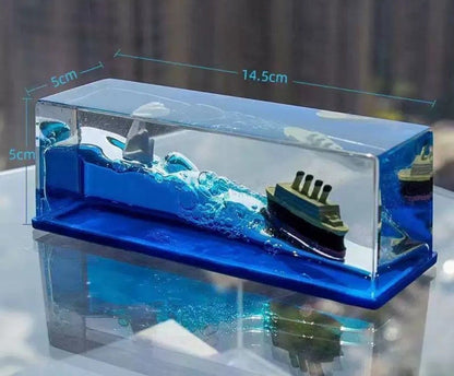 Creative Cruise Ship Fluid Drift Bottle