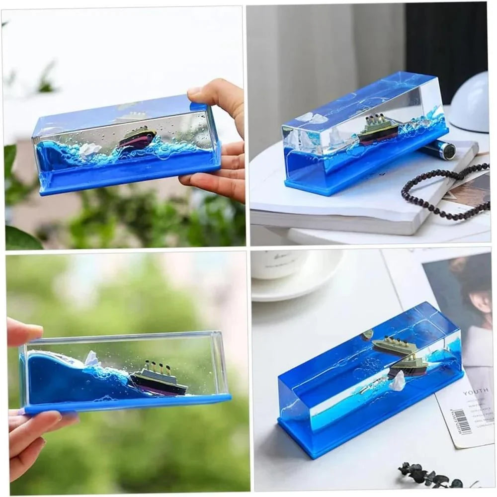 Creative Cruise Ship Fluid Drift Bottle