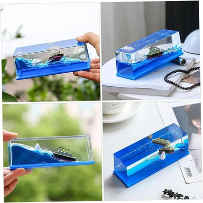 Creative Cruise Ship Fluid Drift Bottle
