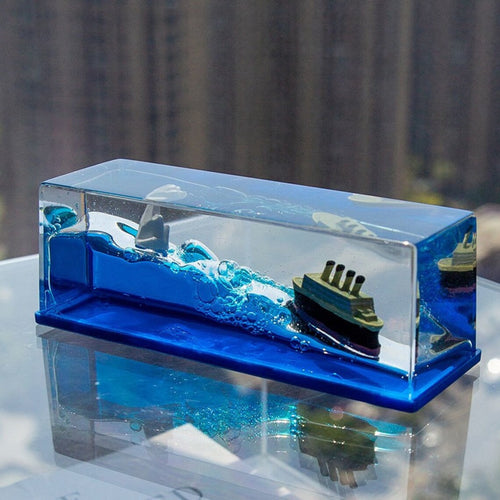 Creative Cruise Ship Fluid Drift Bottle